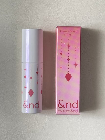 アンドバイロムアンド グラッシーボムティント/&nd by rom&nd/リップティントを使ったクチコミ(1枚目)