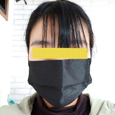 スパンレース不織布カラーマスク ブラック/ISDG 医食同源ドットコム/マスクの画像