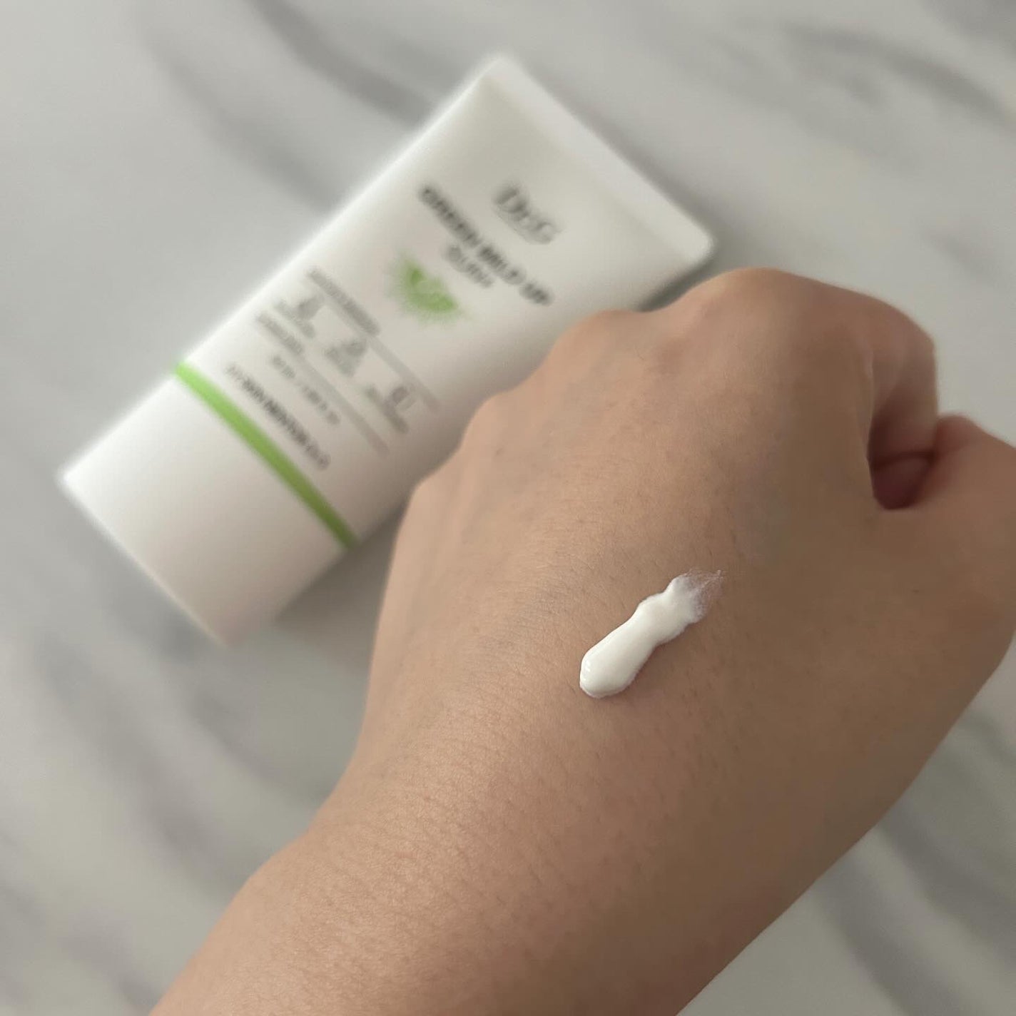 グリーンマイルドアップサンプラス/Dr.G/日焼け止めクリームを使ったクチコミ(2枚目)