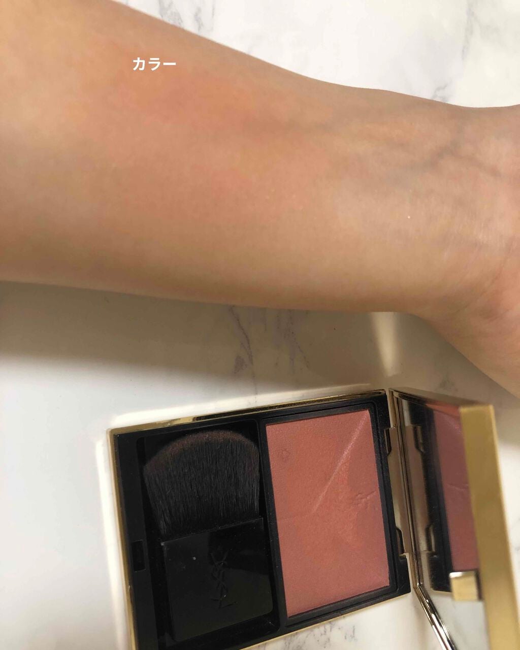 ブラッシュクチュール/YVES SAINT LAURENT BEAUTE/パウダーチークを使ったクチコミ(2枚目)