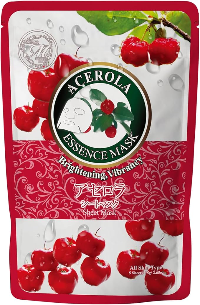 MITOMO フェイシャルエッセンスマスクシート アセロラ