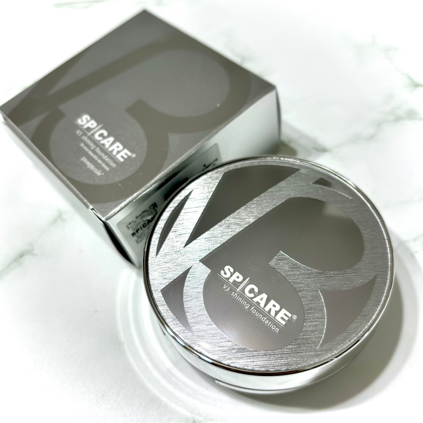 V3シャイニングファンデーション/SPICARE/クッションファンデーションを使ったクチコミ(5枚目)