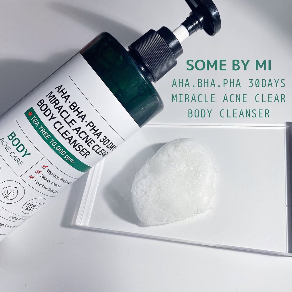 AHA·BHA·PHA 30デイズミラクルアクネボディクレンザー/SOME BY MI/ボディソープを使ったクチコミ(1枚目)