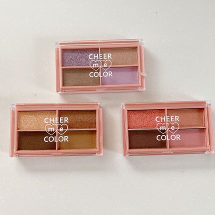 CHEER me COLOR アイシャドウ/セリア/アイシャドウパレットを使ったクチコミ(1枚目)