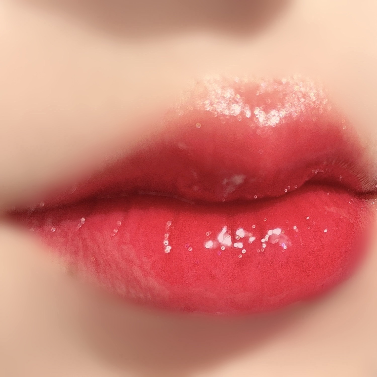 グラッセリップティント 08 コールドチェリ/mude./リップティントを使ったクチコミ（3枚目）