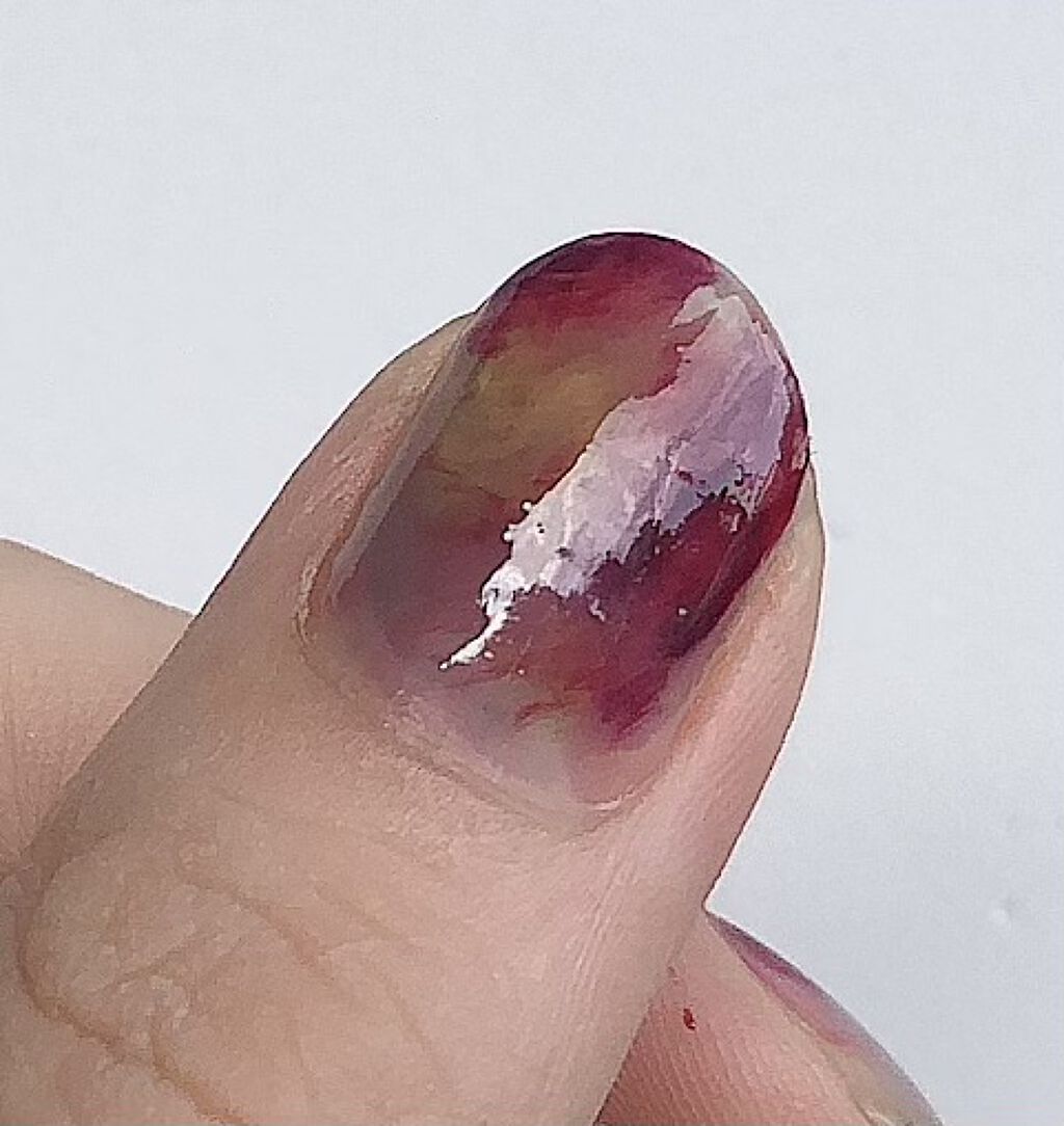 硝子ネイル 梅雨草/funme＋ME/マニキュアを使ったクチコミ（2枚目）