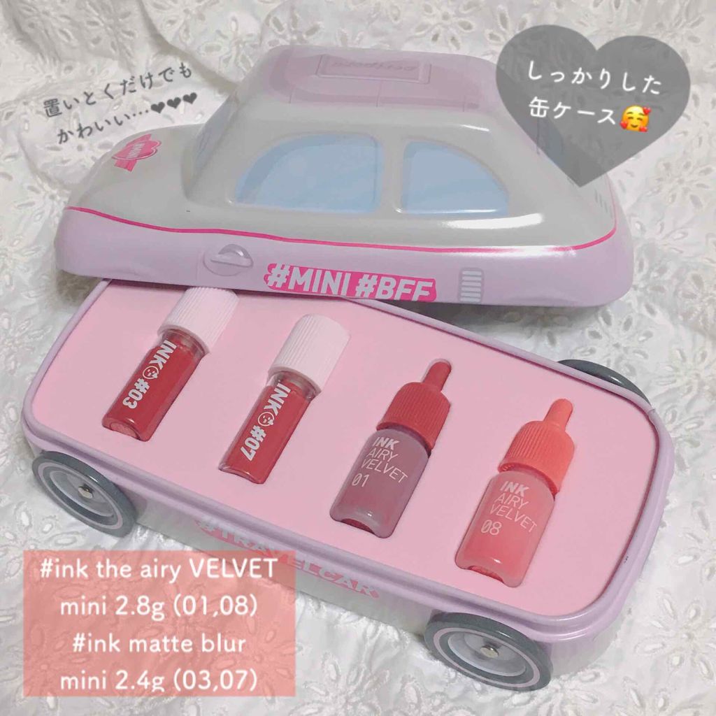 ミニミニ トラベルカー/PERIPERA/口紅を使ったクチコミ（2枚目）