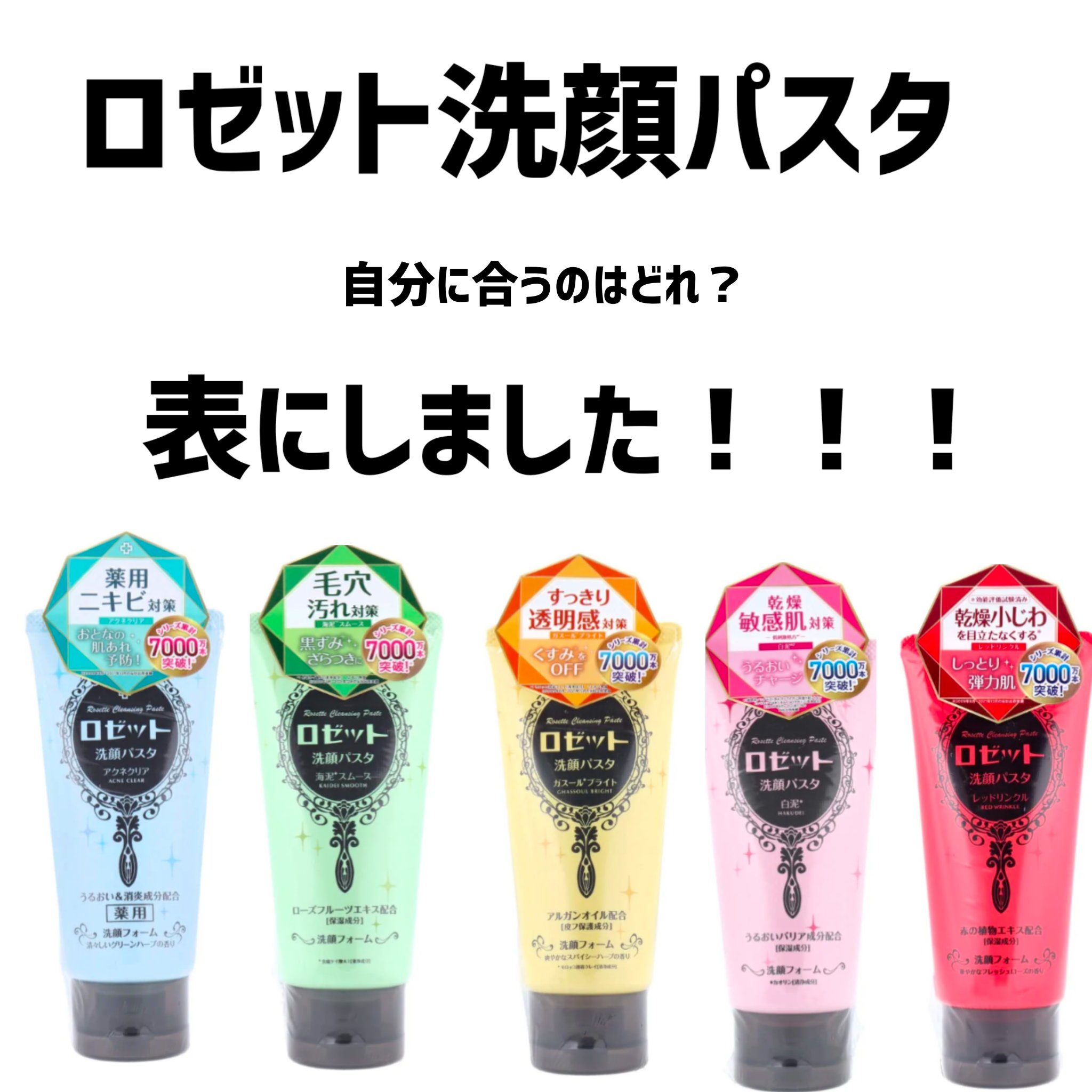 洗顔パスタ 白泥/ロゼット/洗顔フォームを使ったクチコミ（1枚目）