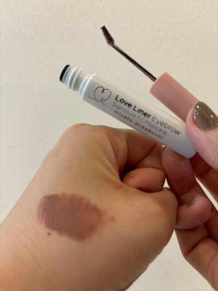 ラブ・ライナー シグネチャーフィットマスカラ MMC2<アイブロウ> ミルクティピンク/ラブ・ライナー/眉マスカラを使ったクチコミ(2枚目)