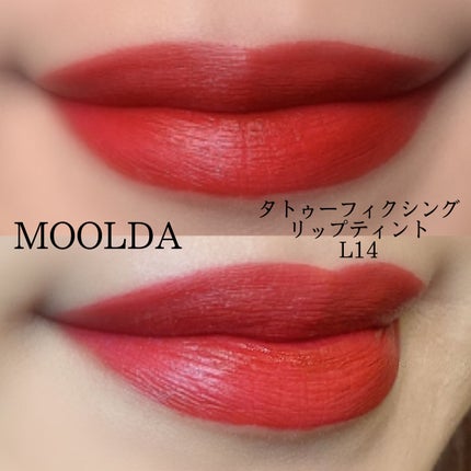 タトゥーフィクシングリップティント/MOOLDA/リップティントを使ったクチコミ(2枚目)