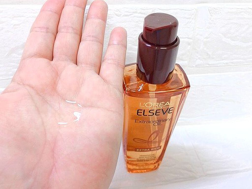 エルセーヴ エクストラオーディナリーオイル エクストラリッチ フィニッシュ/ロレアル パリ/ヘアオイルを使ったクチコミ（2枚目）
