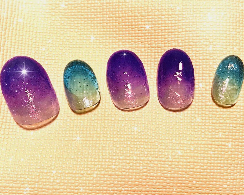 みなみ on LIPS 「ネイルチップ使用のネイルアート✨あんまり興味なかったけど投稿さ..」(1枚目)