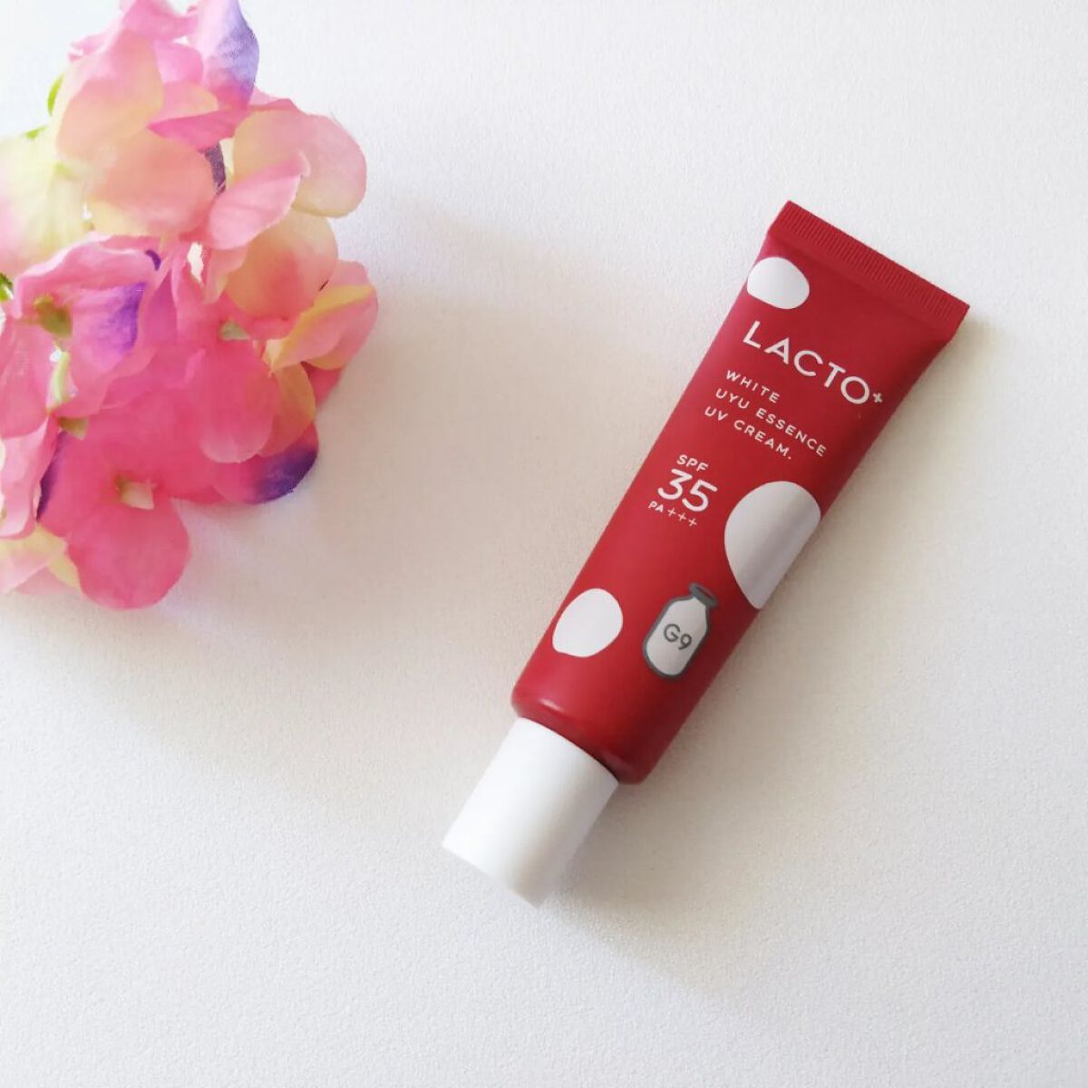 ウユエッセンス UVクリーム  LACTO+/G9SKIN/日焼け止めクリームを使ったクチコミ（1枚目）