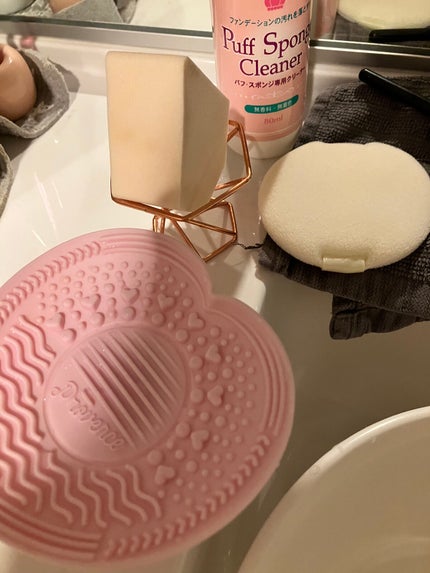 アイメディア パフ・スポンジ専用クリーナー/アイメディア/その他化粧小物を使ったクチコミ(4枚目)
