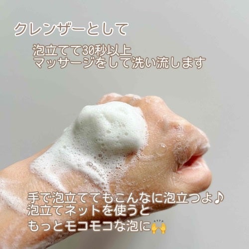 ヴィーガンパッククレンザーチューブ/WHIPPED/洗顔フォームを使ったクチコミ(4枚目)