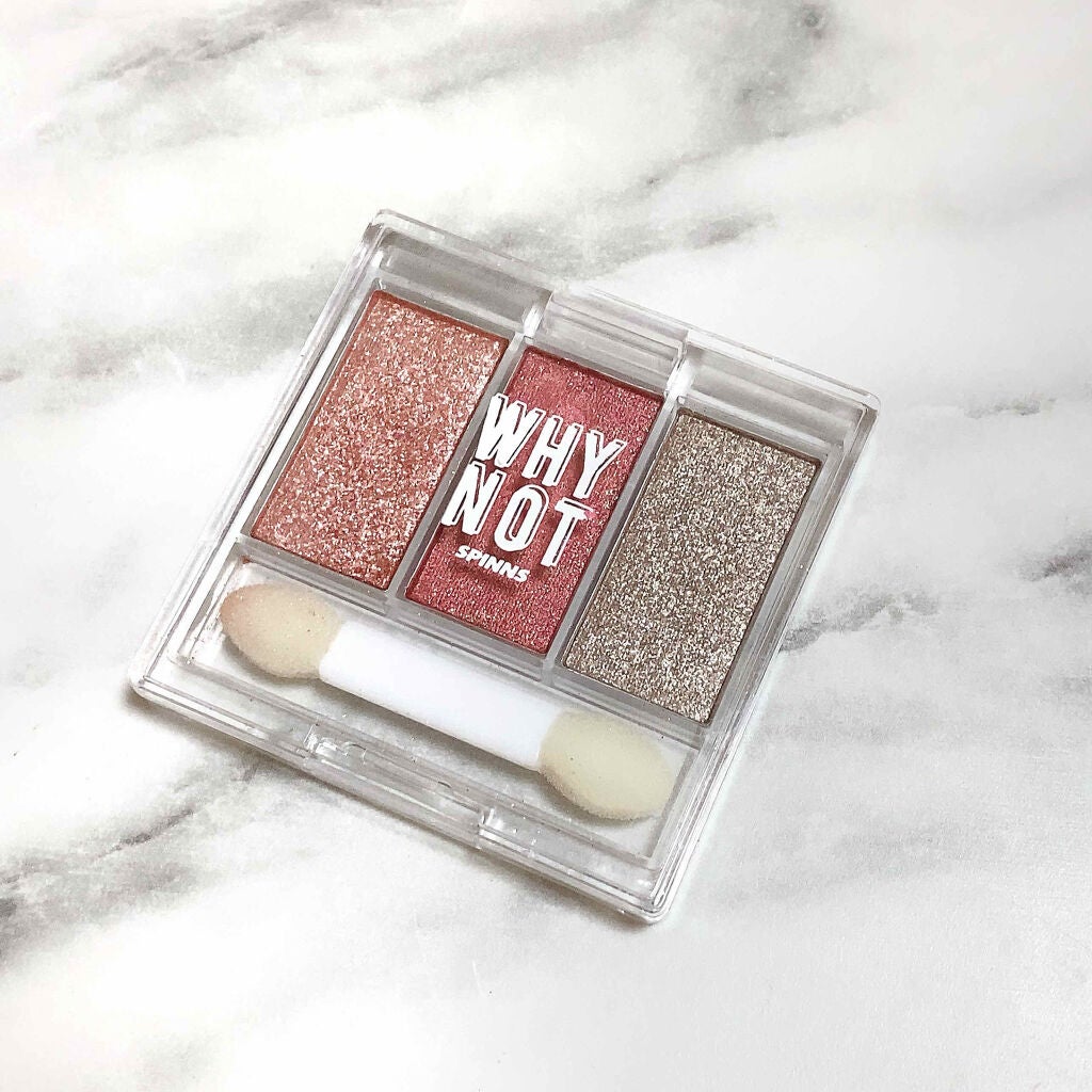 WHY NOT SPINNS 3色アイシャドウ/DAISO/アイシャドウパレットを使ったクチコミ(1枚目)