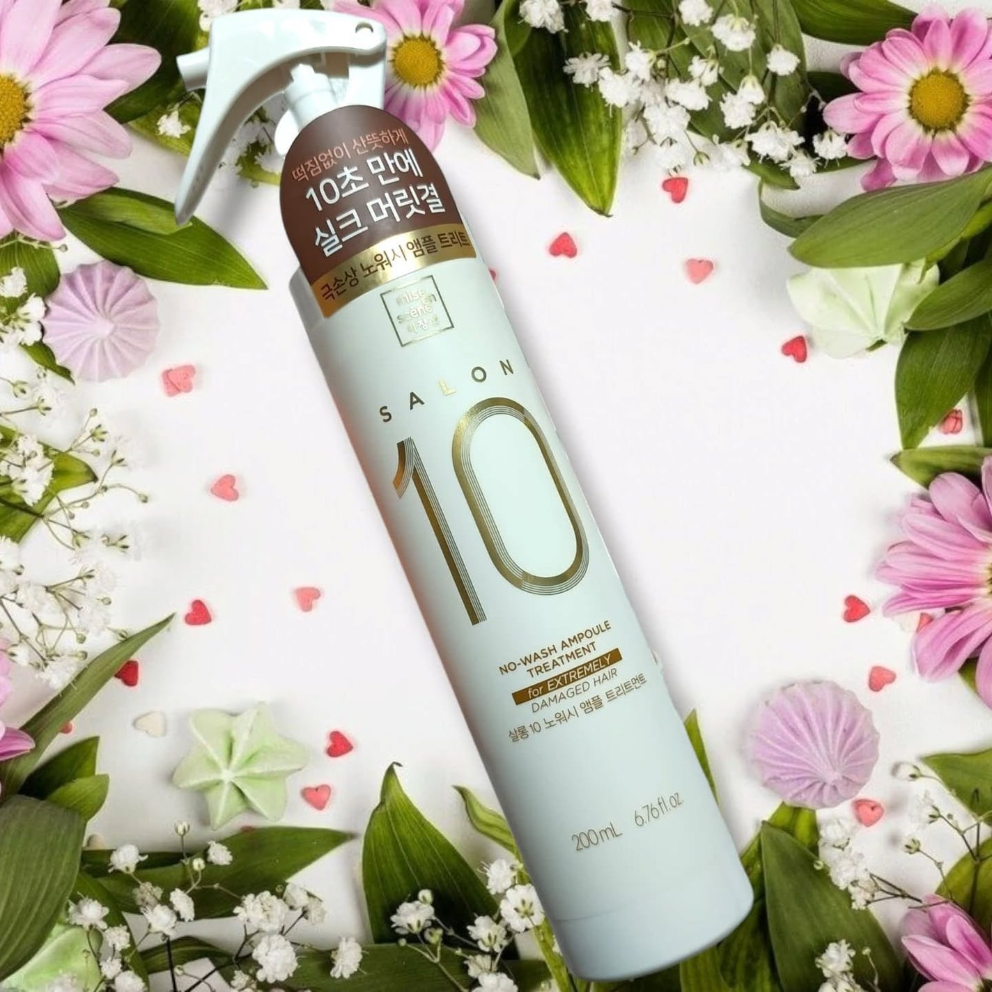 サロン10 洗いながさないトリートメント アンプルヘアミスト 超ダメージヘア用 /miseenscene/ヘアミストを使ったクチコミ(4枚目)