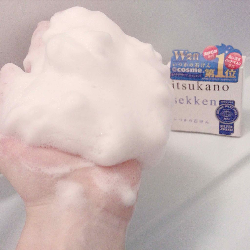 いつかの石けん/水橋保寿堂製薬/洗顔石鹸を使ったクチコミ(4枚目)