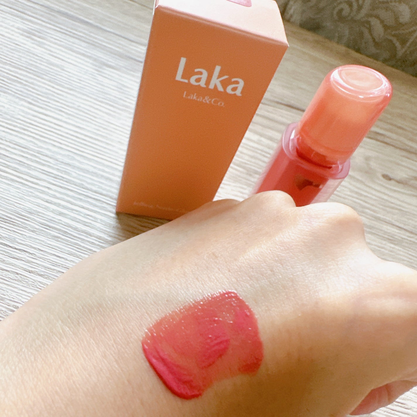 ジェリーイングヌードグロス/Laka/リップグロスを使ったクチコミ(2枚目)