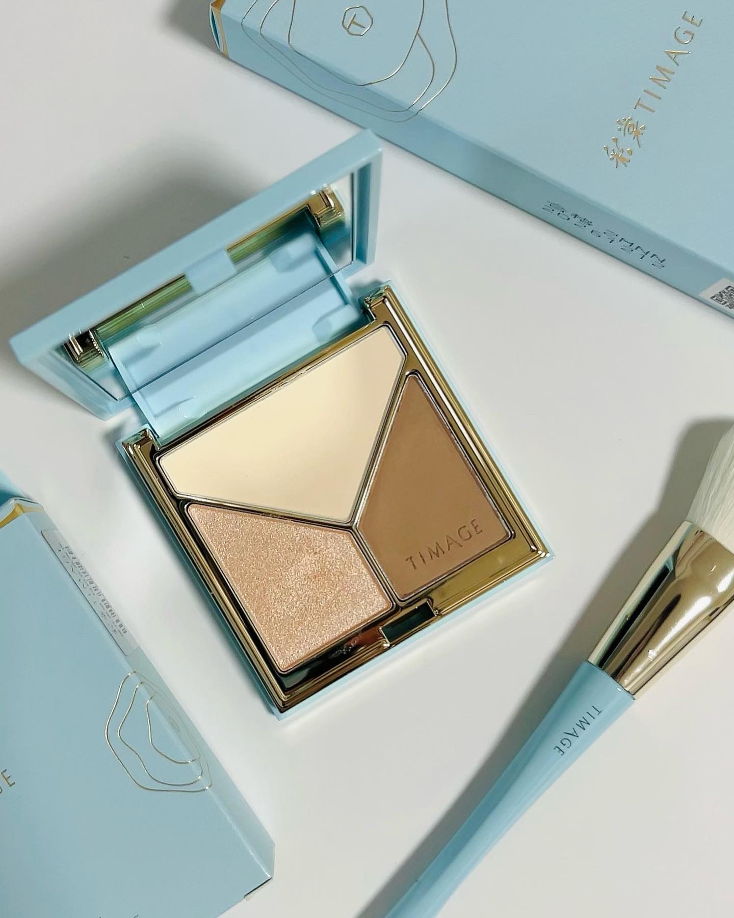 ハイライトシェーディングパレット/TIMAGE/パウダーハイライトを使ったクチコミ（1枚目）