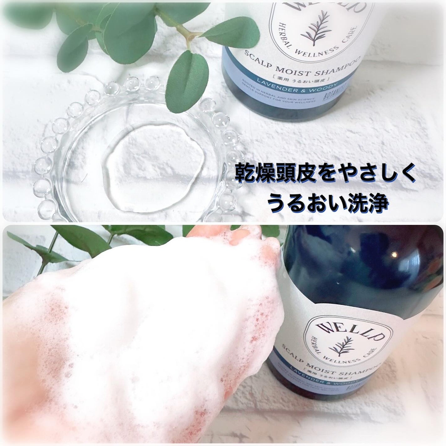 薬用スカルプケアシャンプー/トリートメント モイスト/WELLP/市販シャンプーを使ったクチコミ(3枚目)
