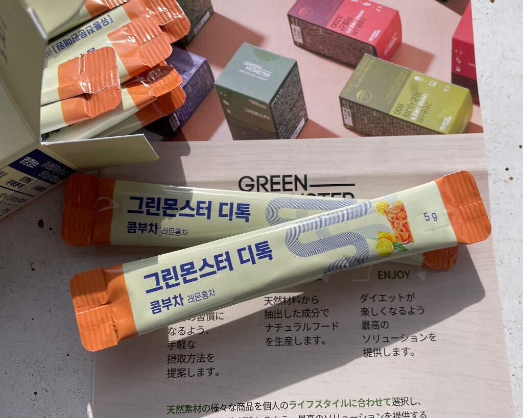 デトックスコンブ茶/グリーンモンスター/コンブチャを使ったクチコミ(2枚目)