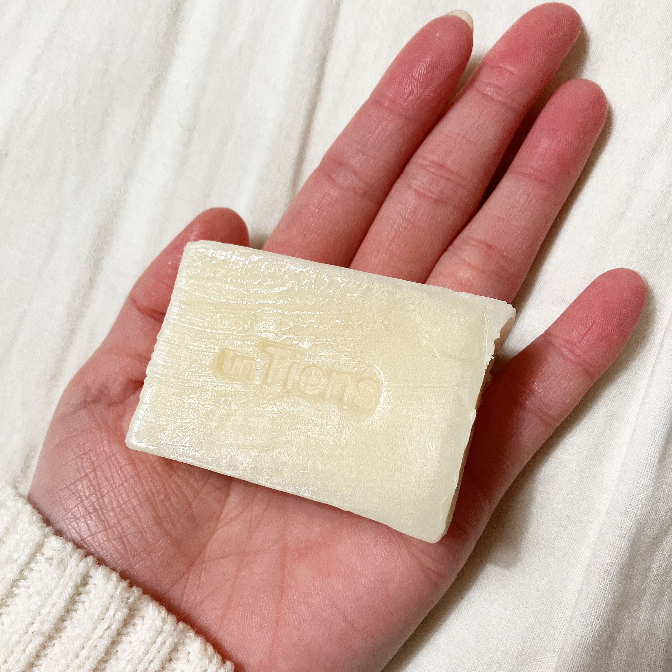 手作り洗顔石鹸 アンティアン クイーン オブ ソープ 「ベイビー」(無香料)/アンティアン/洗顔石鹸を使ったクチコミ（3枚目）