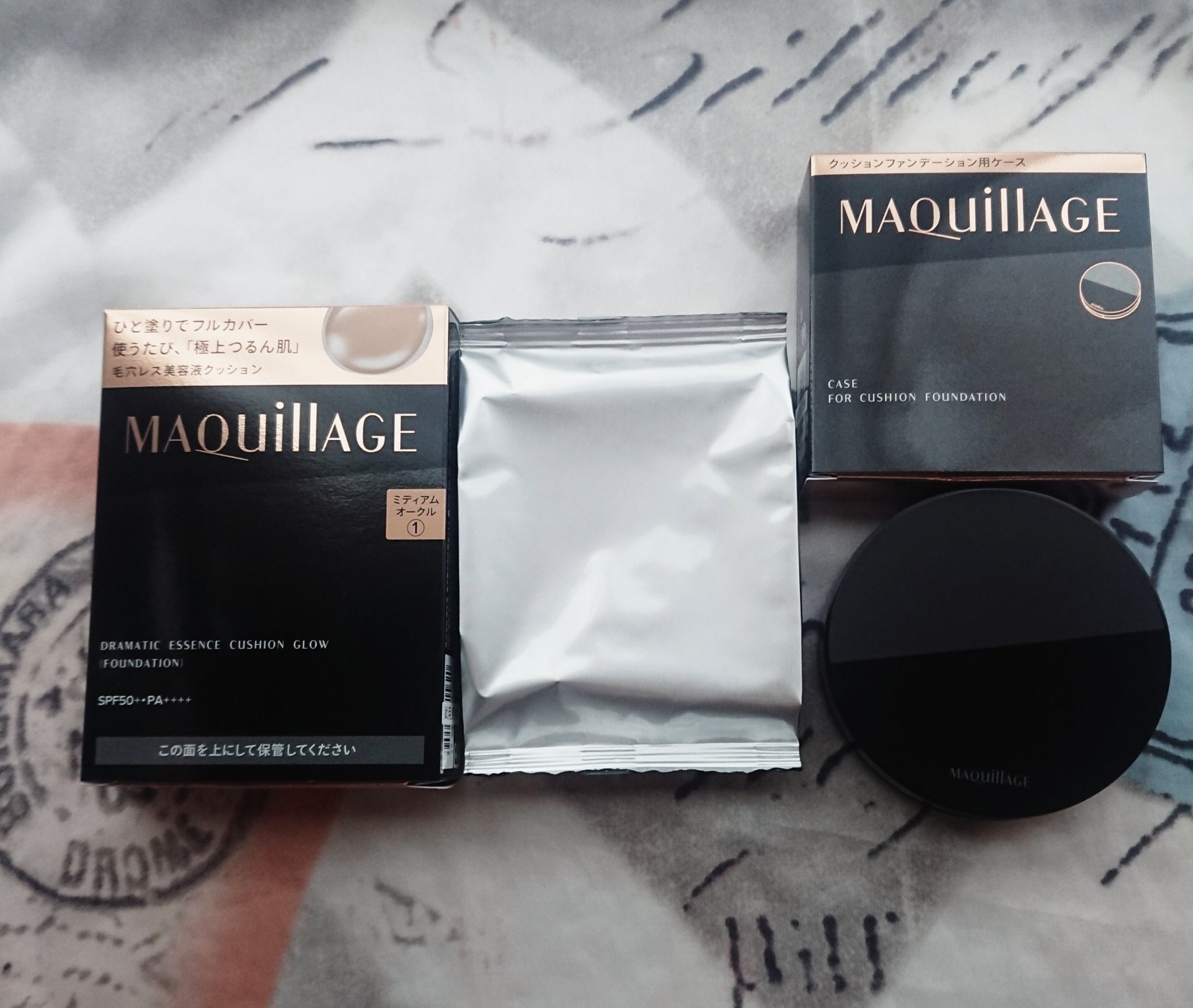 ドラマティックエッセンスクッション グロウ/マキアージュ/クッションファンデーションを使ったクチコミ（3枚目）