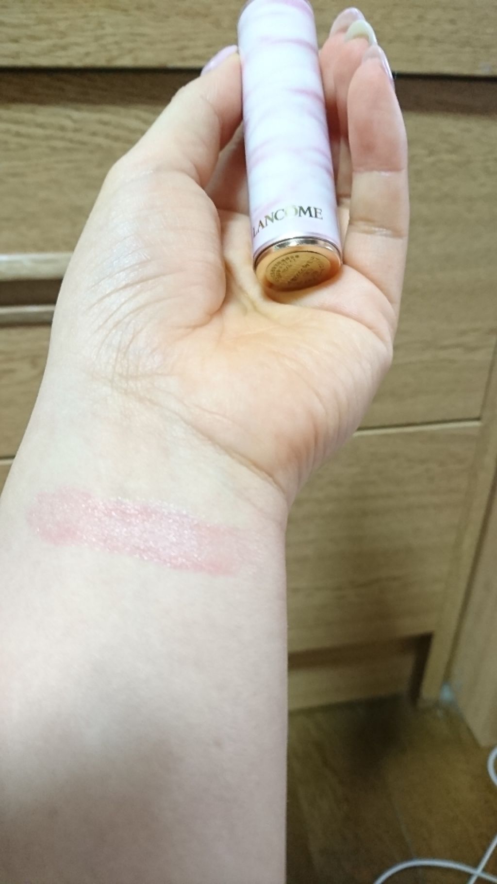 ラプソリュ トーン アップ バーム/LANCOME/口紅を使ったクチコミ(2枚目)