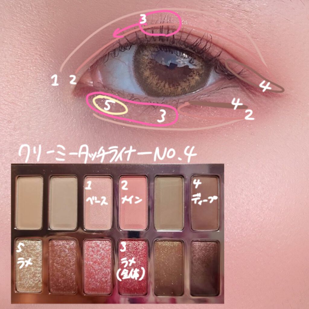 バレンタインボックス3ローズモーメント/VAVI MELLO/アイシャドウパレットを使ったクチコミ（2枚目）