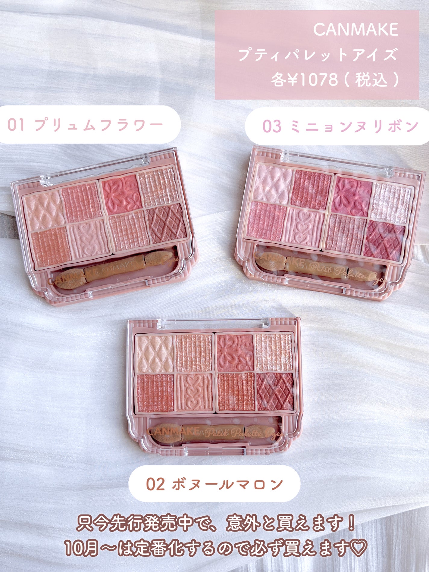 プティパレットアイズ/キャンメイク/パウダーアイシャドウを使ったクチコミ(2枚目)