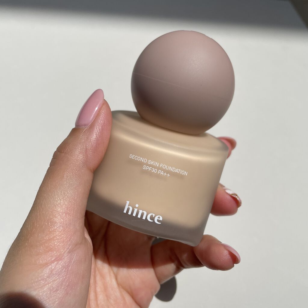 セカンドスキンファンデーション 24 バフ/hince/リキッドファンデーションを使ったクチコミ（1枚目）