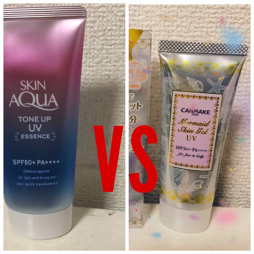 マーメイドスキンジェルUV/キャンメイク/日焼け止めジェルを使ったクチコミ（1枚目）