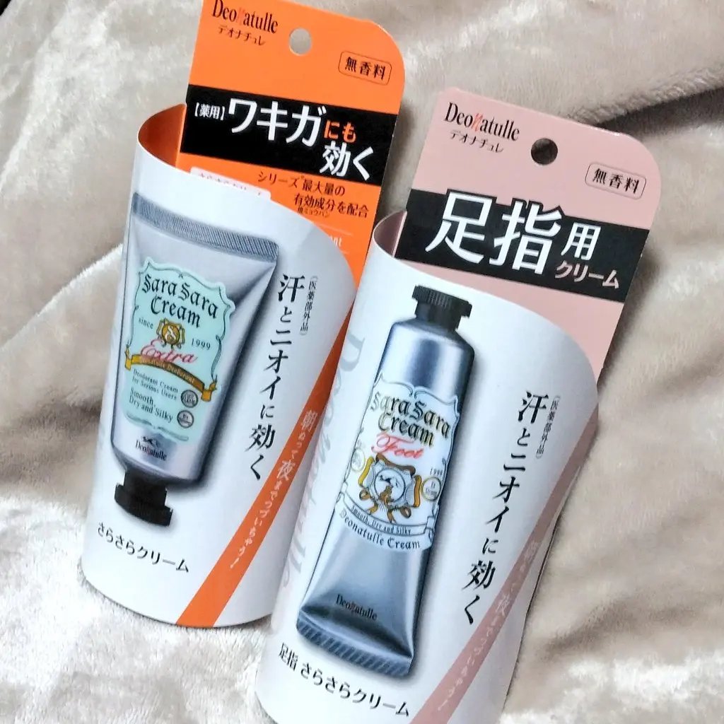 薬用足指さらさらクリーム/デオナチュレ/デオドラント・制汗剤を使ったクチコミ（1枚目）