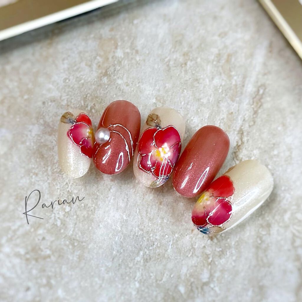 chiho on LIPS 「⋆⑅...✍️ꫛꫀꪝ✧‧˚年末年始に是非🎍⭐️椿❁¨̮..୨୧..」(1枚目)