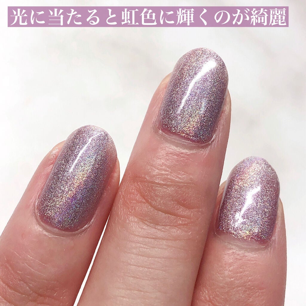 ネイルホリック リミテッドカラー Popping Sugar/ネイルホリック/マニキュアを使ったクチコミ(4枚目)