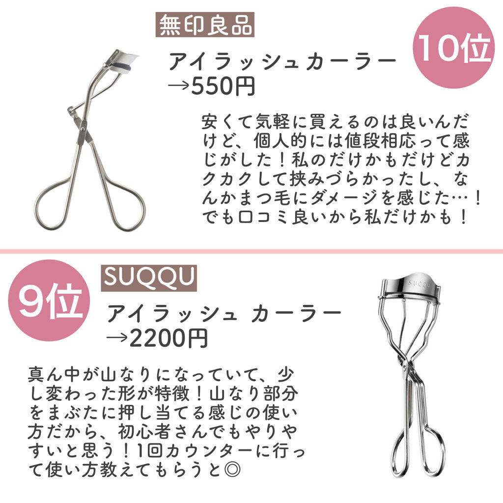 携帯用アイラッシュカーラー/無印良品/ビューラーを使ったクチコミ（2枚目）
