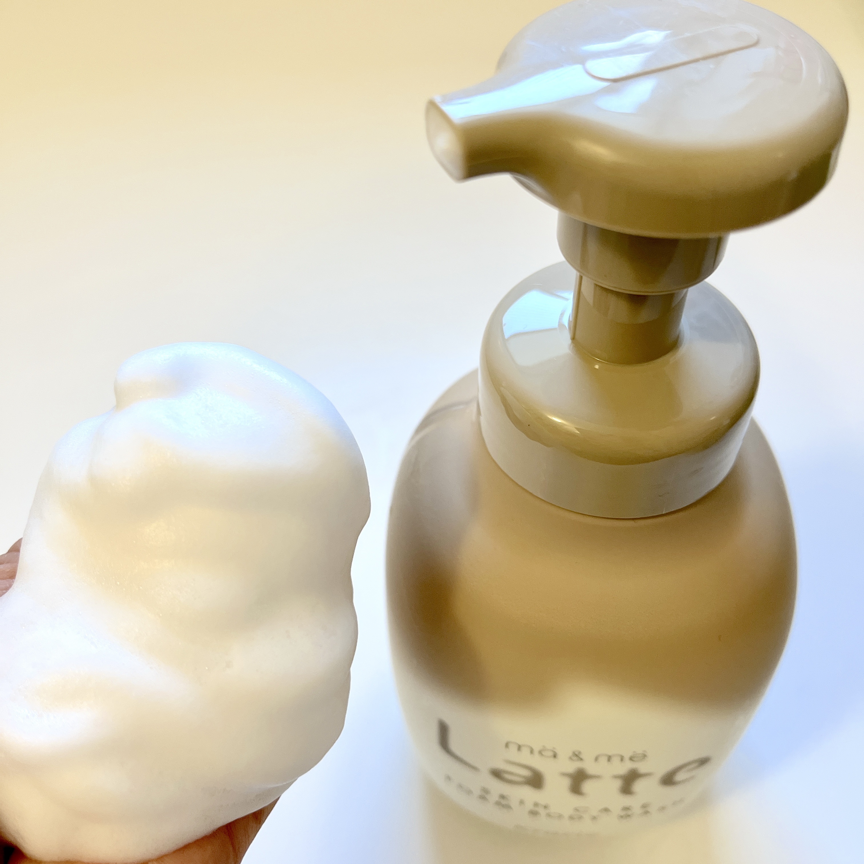 マー&ミー　泡で出てくるボディソープ 550ml/マー＆ミー　ラッテ/ボディソープを使ったクチコミ（2枚目）