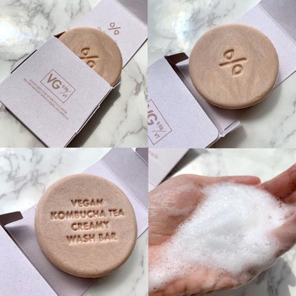 ヴィーガンコンブチャティークリーミーウォッシュバー/Dr.Ceuracle/洗顔石鹸を使ったクチコミ(3枚目)