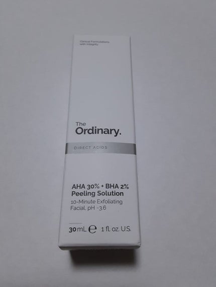AHA 30% + BHA 2% Peeling Solution/The Ordinary/ピーリングを使ったクチコミ(2枚目)