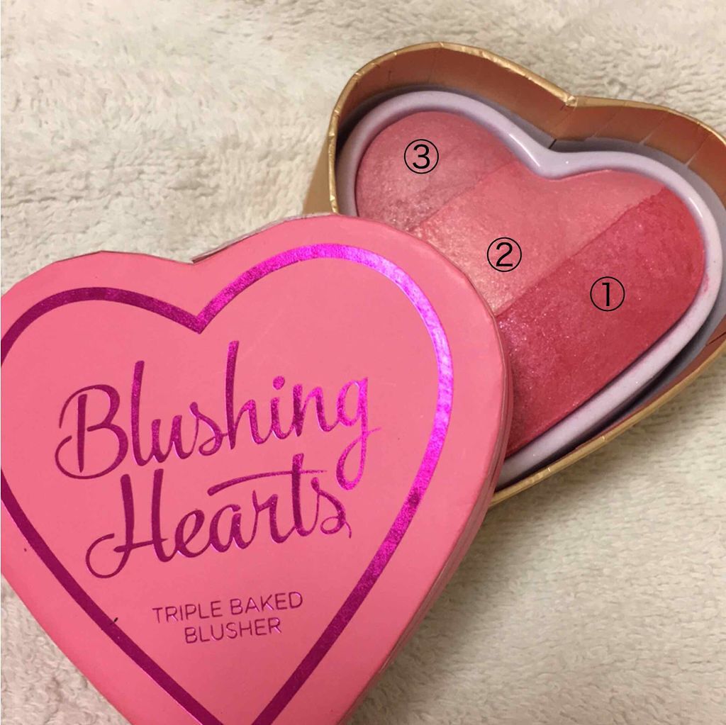 ブラッシング ハート/MAKEUP REVOLUTION/パウダーチークを使ったクチコミ(1枚目)