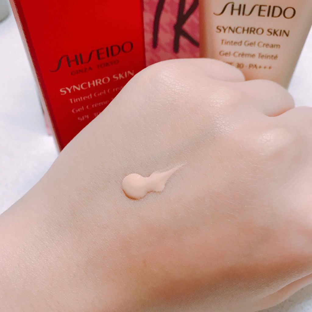シンクロスキン ティンティッド ジェルクリーム/SHISEIDO/クリーム・エマルジョンファンデーションを使ったクチコミ（2枚目）