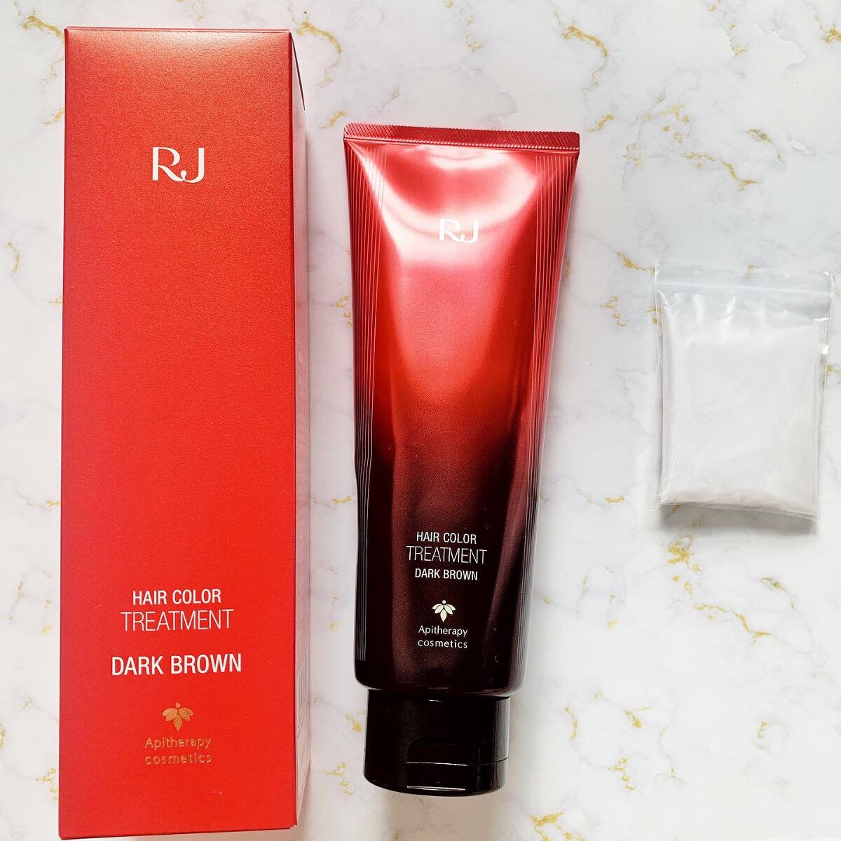 RJヘアカラートリートメント/アピセラピーコスメティクス/洗い流すヘアトリートメントを使ったクチコミ（3枚目）