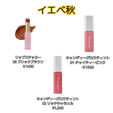 ウォンジョンヨ リップステッカー/Wonjungyo/口紅を使ったクチコミ(3枚目)