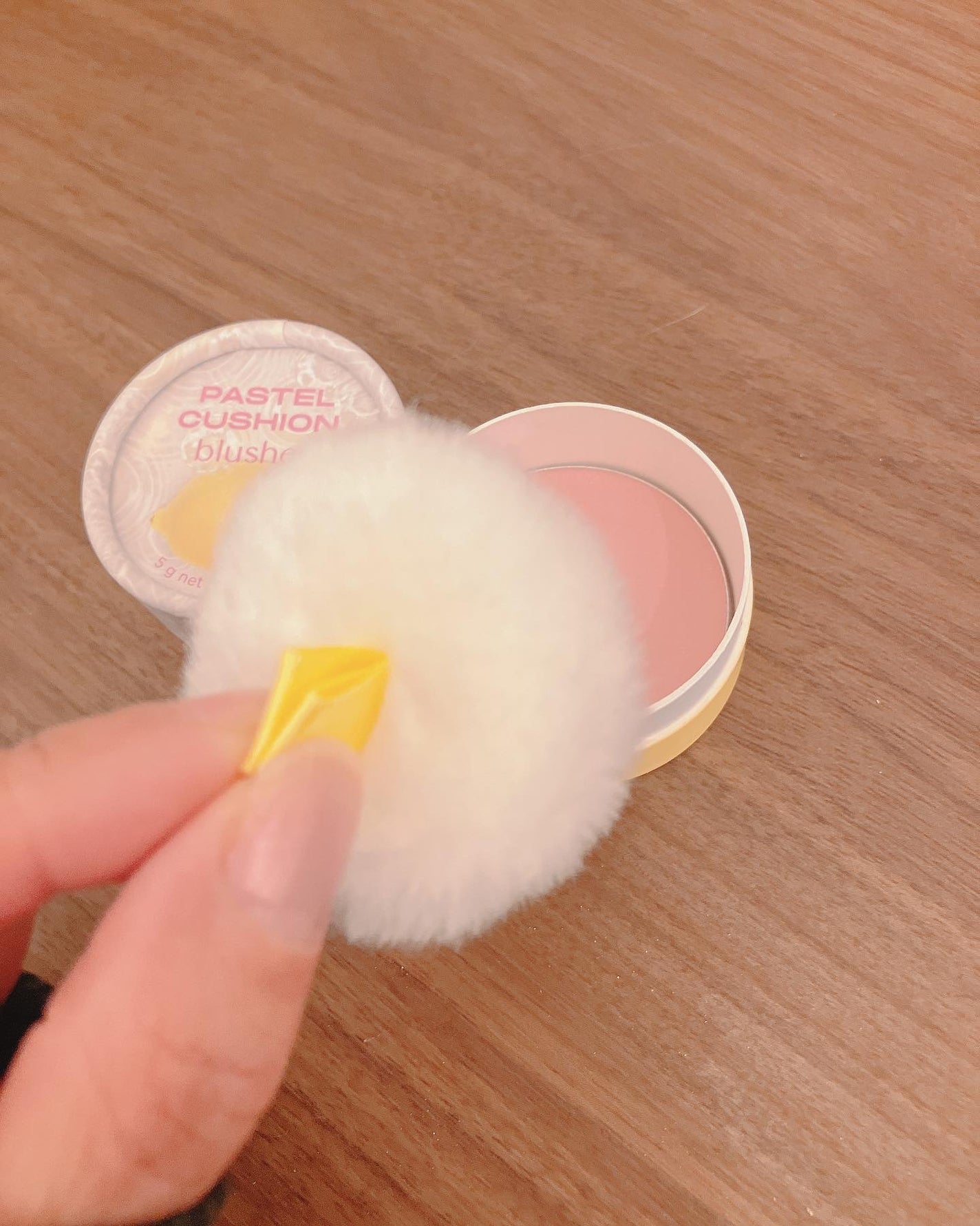 パステルクッションブラッシャー/THE FACE SHOP/パウダーチークを使ったクチコミ(3枚目)