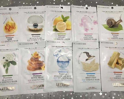 Let's Skin プレミアムEGFエッセンスマスク/Dermal/シートマスク・パックを使ったクチコミ(1枚目)