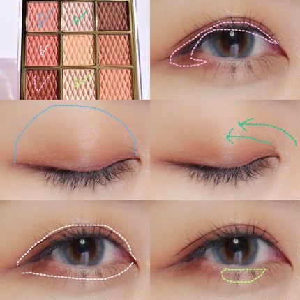 ソフトクレイビームアイシャドウパレット/AMIOK/ジェル・クリームアイシャドウを使ったクチコミ(5枚目)