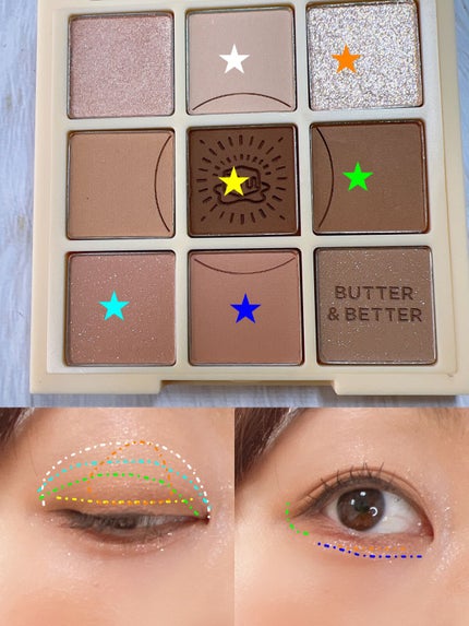 マイフェイブムードアイパレット 9カラー/HOLIKA HOLIKA/アイシャドウパレットを使ったクチコミ(7枚目)