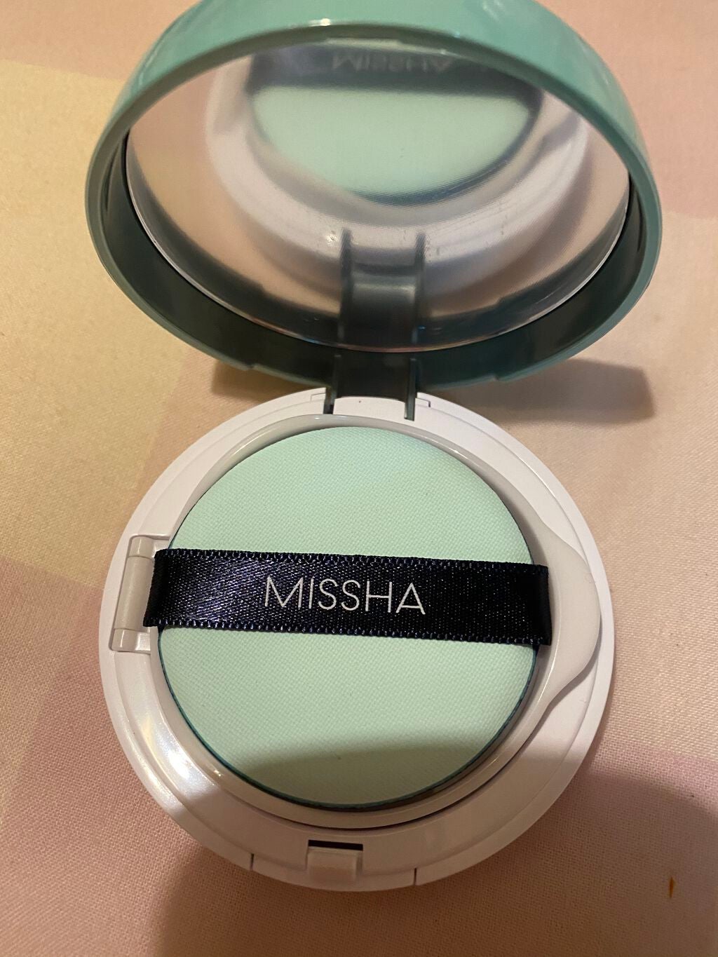 M クッションベース(ミント)/MISSHA/化粧下地を使ったクチコミ(4枚目)