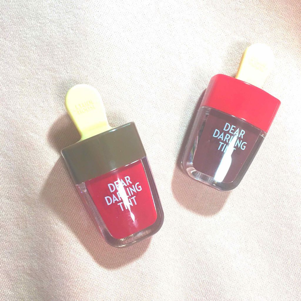 ディアダーリン ウォータージェルティント (アイスティント)/ETUDE/口紅を使ったクチコミ(2枚目)